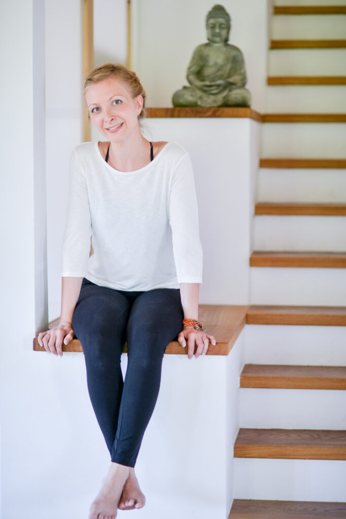 Daniela Weinberger beim Yoga